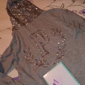 Vintage Victoria Secret Bling Hoodie VS Pink 🩷 M Jacket Coat